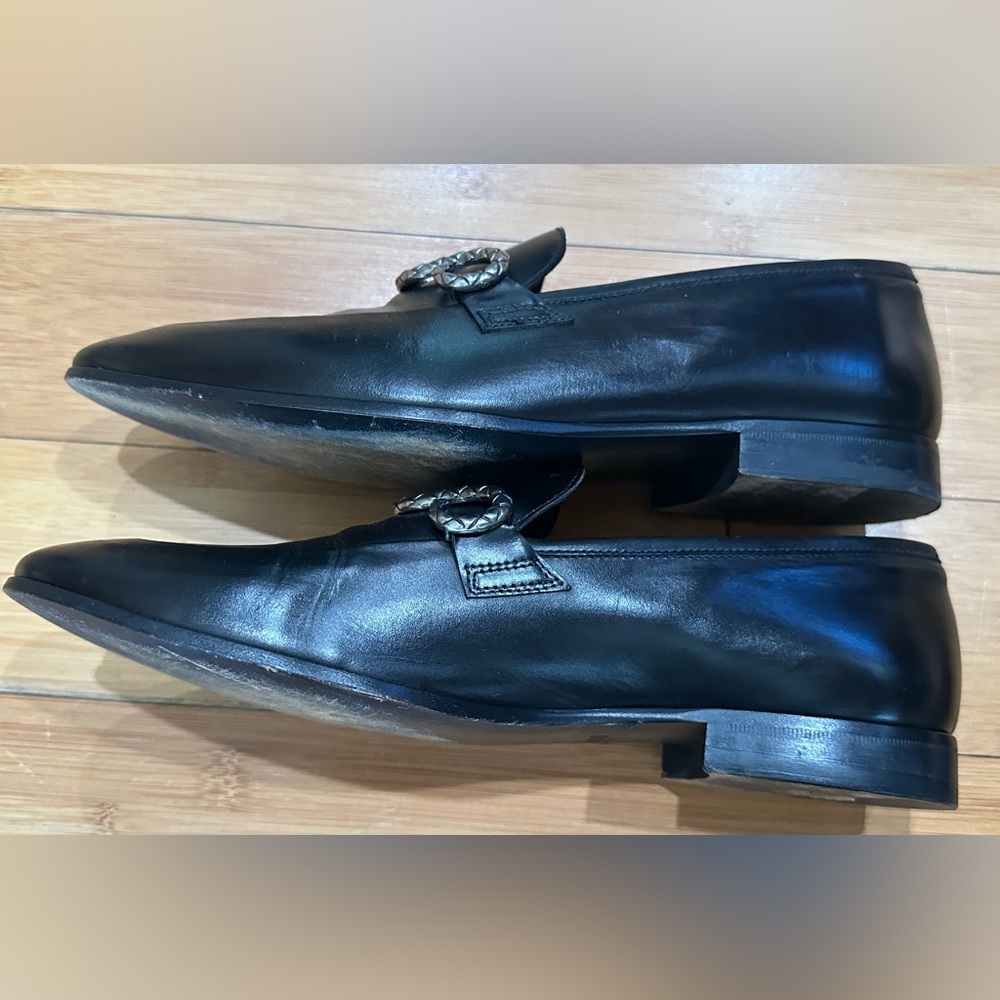 Roberto Cavalli Moc Toe Slip-On Loafers With Snake Ornament Men’s Size 9.5 Black - Picture 4 of 10